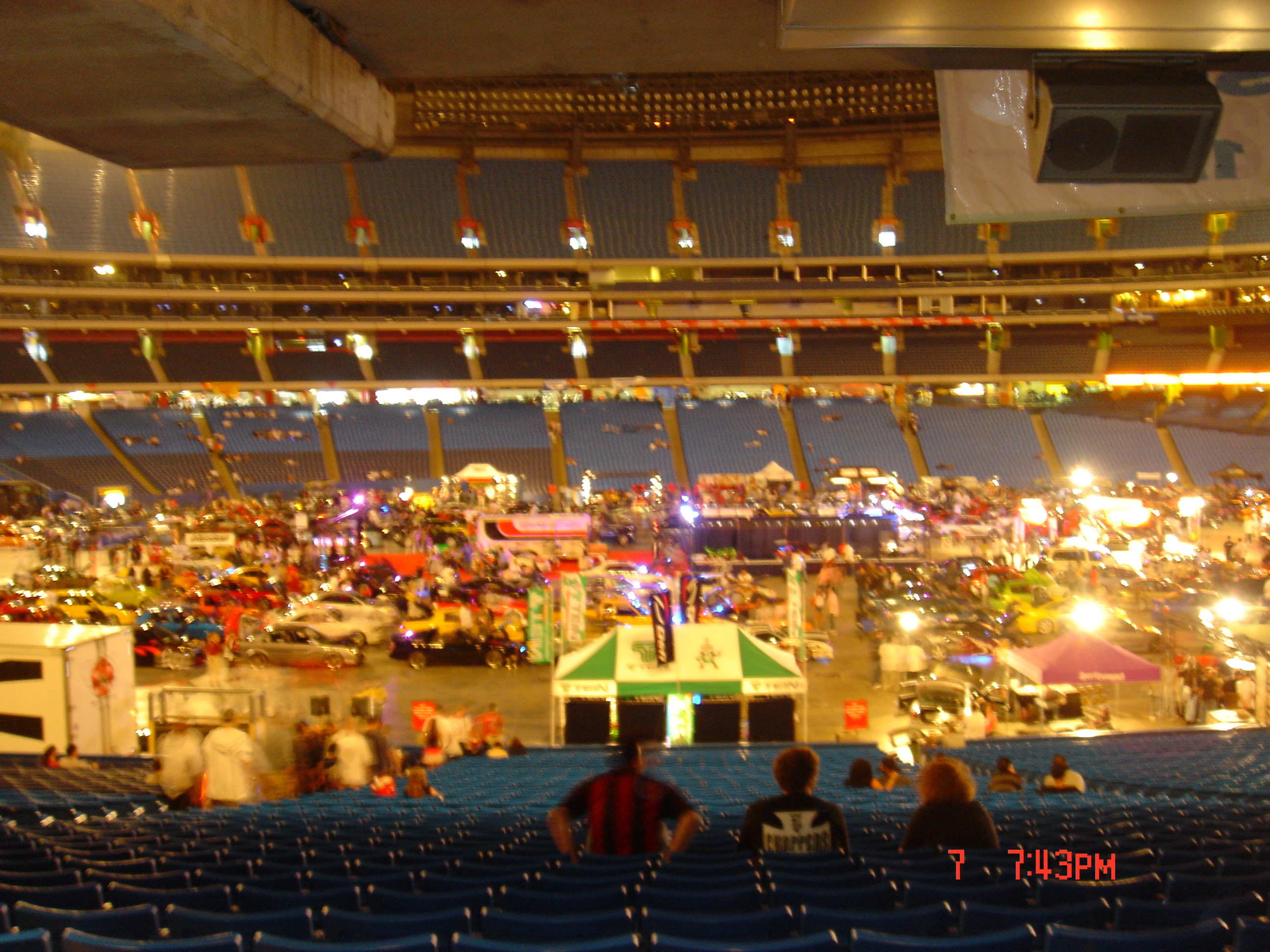 The show field at night time.