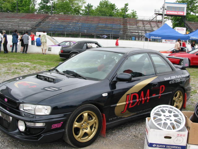 JDM-P's store car is there repesentin' in our booth as well.