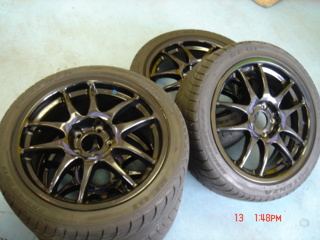 RI5003 - JDM WORK wheels with RE01 tires. Front 17