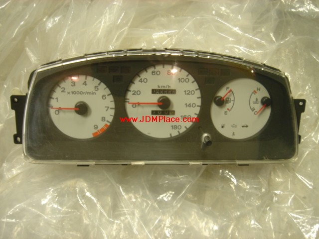 GU21001 - JDM EG6 (92-95) Civic SIR white face gauge cluster.