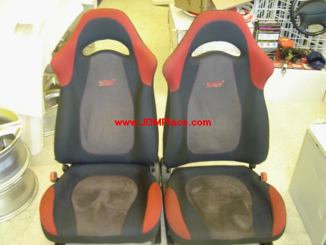 SE30004 - Rare JDM Impreza STI Version 6 complete front and rear seats, fits most Subaru models.