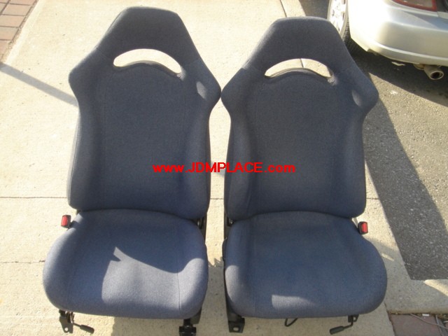 SE21001 - JDM GF WRX front seats with rails, fits most Suabrus.