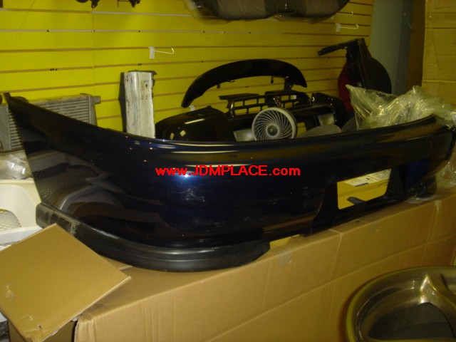 BD21004 - JDM STI Version 5/6 Impreza rear bumper with spats in dark blue, fits 93-01 Imprezas.