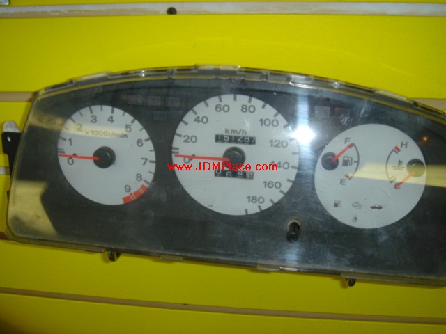 GU22001 - JDM EG6 (92-95) Civic SIR white face gauge cluster.