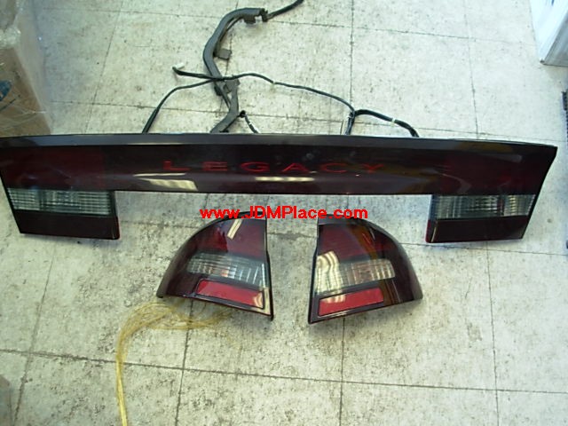 LI26001 - Rare JDM BE (00-04) Legacy sedan smoked 3 piece tail lights set.