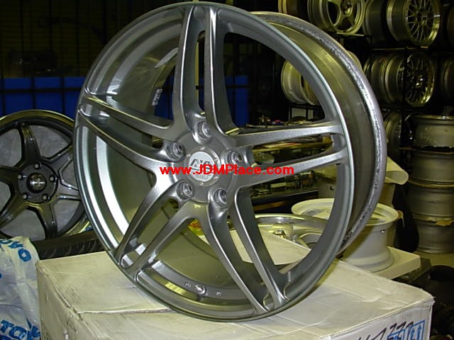 RI260010 - JDM Advan AVS Model 5 wheels in gunmetal colour, 18x7.5 +45 offset 5x114.3 very lightweight, high end wheels from Advan.