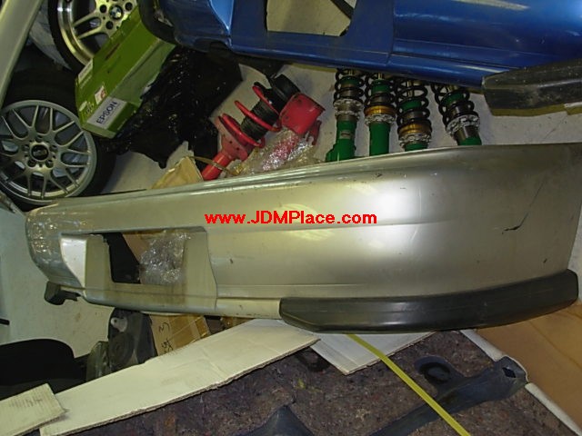 BD29008 - JDM STI GC8 GF8 Impreza Version 5/6 rear bumper with rear spats, fits 93-01 Imprezas coupe/wagon/sedan.
