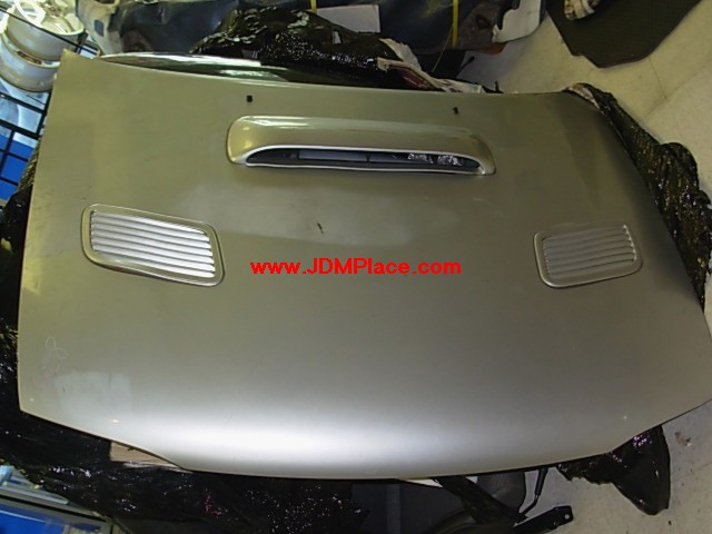 BD27006 - JDM GC8 STI Impreza Version 2 aluminum hood with scoop and vents. Fits 93-01 Impreza.