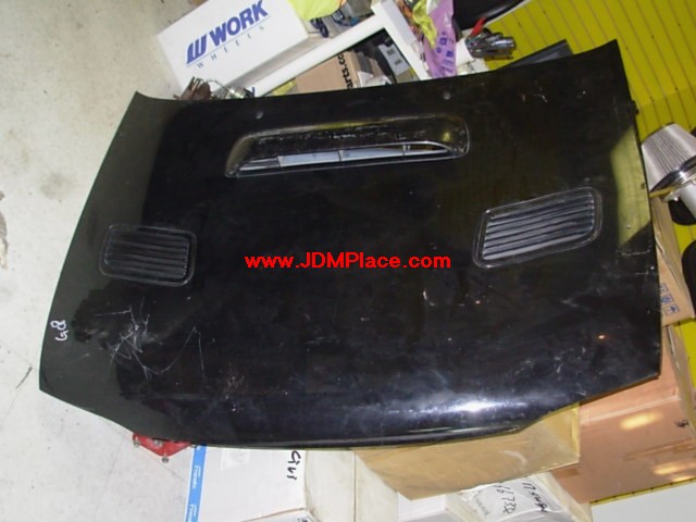 BD270010 - JDM GC8 STI Impreza Version 2 aluminum hood with scoop and vents. Fits 93-01 Impreza.