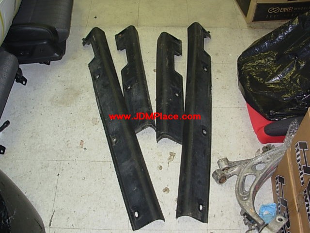 BD27002 - JDM STI Version 5 Impreza side skirts, 4 pieces set, fits 93-01 Imprezas coupe/wagon/sedan.

