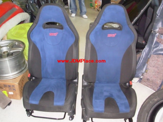 SE28003 - JDM Impreza STI Version 8 GDB front seats, fits most Subaru models. Comes as a pair of 2 front seats.