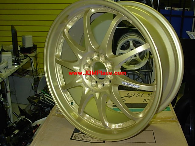 RI28003 - Volk Racing CE28N in 17x7.5 +50 offset 5x100 pattern, in GOLD colour special ordered colour from Volk. Very lightweight only 15.5lbs each.
