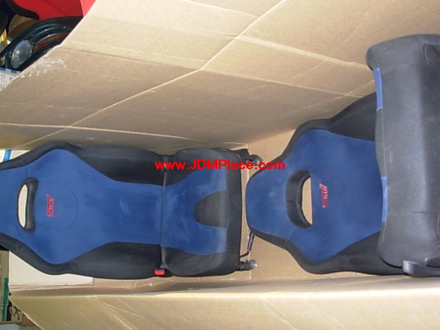 SE29001 - JDM Impreza STI Version 8 GDB front seats, fits most Subaru models. Comes as a pair of 2 front seats.