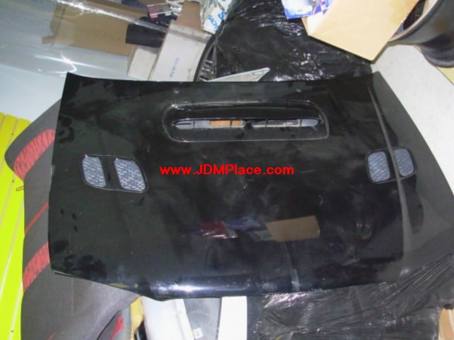 BD30001 - JDM STI Version 6 GC8 Impreza lightweight aluminum hood with scoop and vents, fits all 93-01 Impreza models.