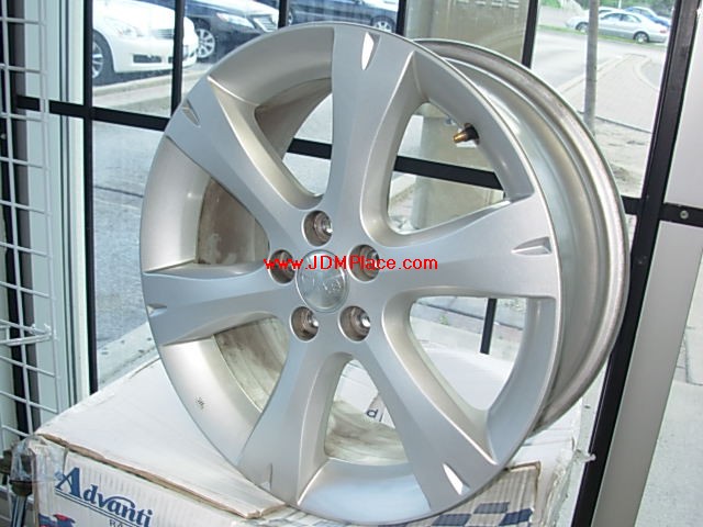 RI3007 - JDM Legacy GT 08 model 17x7 5x100 +55 offset wheels in silver colour.