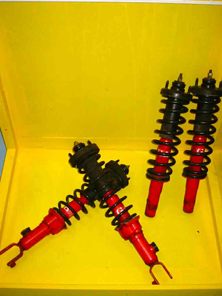 SU1001 - GAB damper adjustable suspension set (with HKS springs) for 96-00 Ek Civic. 