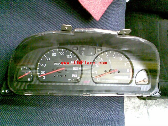 GU26001 - JDM GC8 STI Version 3 Impreza carbon face gauge cluster, fits 93-96 Impreza.