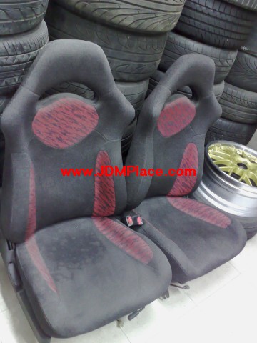 SE30003 - JDM GC8 WRX Impreza seats, red tiger stripe. Fit most Subaru models, rear seats also available.