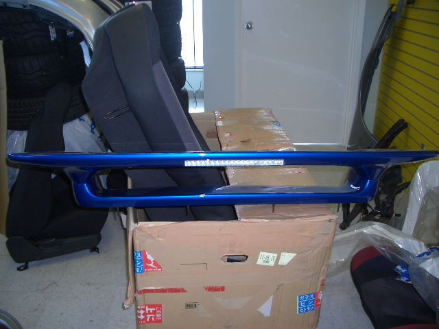 BD170001 - Rare JDM GDB STI V-limited double deck rear spoiler for 02-06 Impreza sedans.