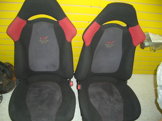 SE190002 - Rare JDM STI Impreza Version 4 RA WRC Champion special edition front seats only, fits most Subaru cars.