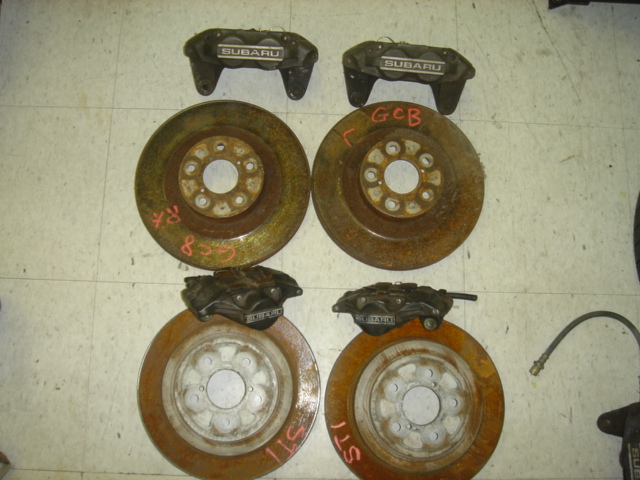 BA160001 - JDM Impreza GC STI front and rear brakes, 4pot front and 2pot rear WITH rotors/pads etc...