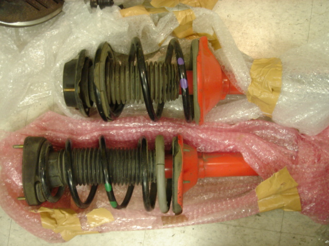 SU190006 - JDM STI GDB Version 8 suspension set with top mounts, springs and shocks, comes in set of 4.
