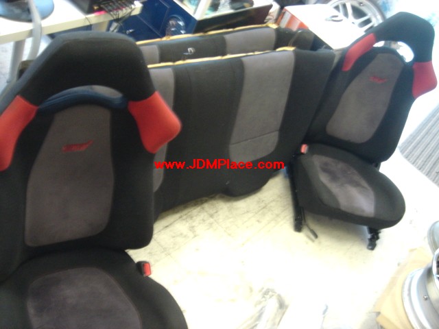 SE24002 - JDM GC8 STI Version 4 Impreza Front and Reat seats complete. Fits most Subaru Sedan or coupe models.